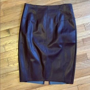 Express faux leather skirt